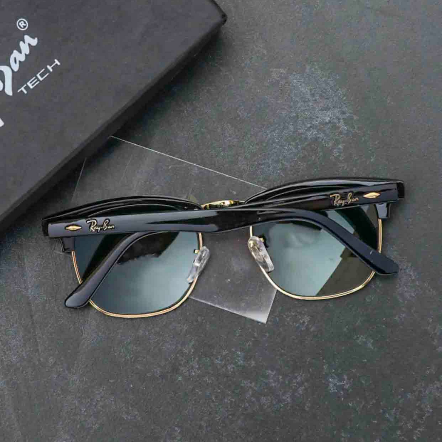 RAY-BAN New Stylish Blue & Gold 3016 Sunglass For Unisex