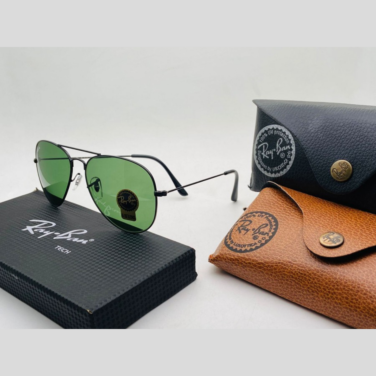 RAY-BAN All Season Special Men Women 7A Quality B2 3026 Aviator Causal Vintage Sunglasses For Unisex. ( A1-3025/26 Mm )