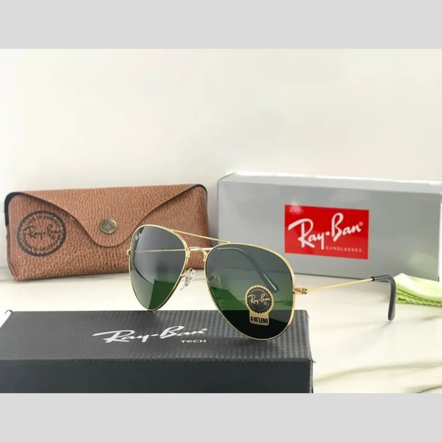 RAY-BAN All Season Special Men Women 7A Quality B2 3026 Aviator Causal Vintage Sunglasses For Unisex. ( A1-3025/26 Mm )