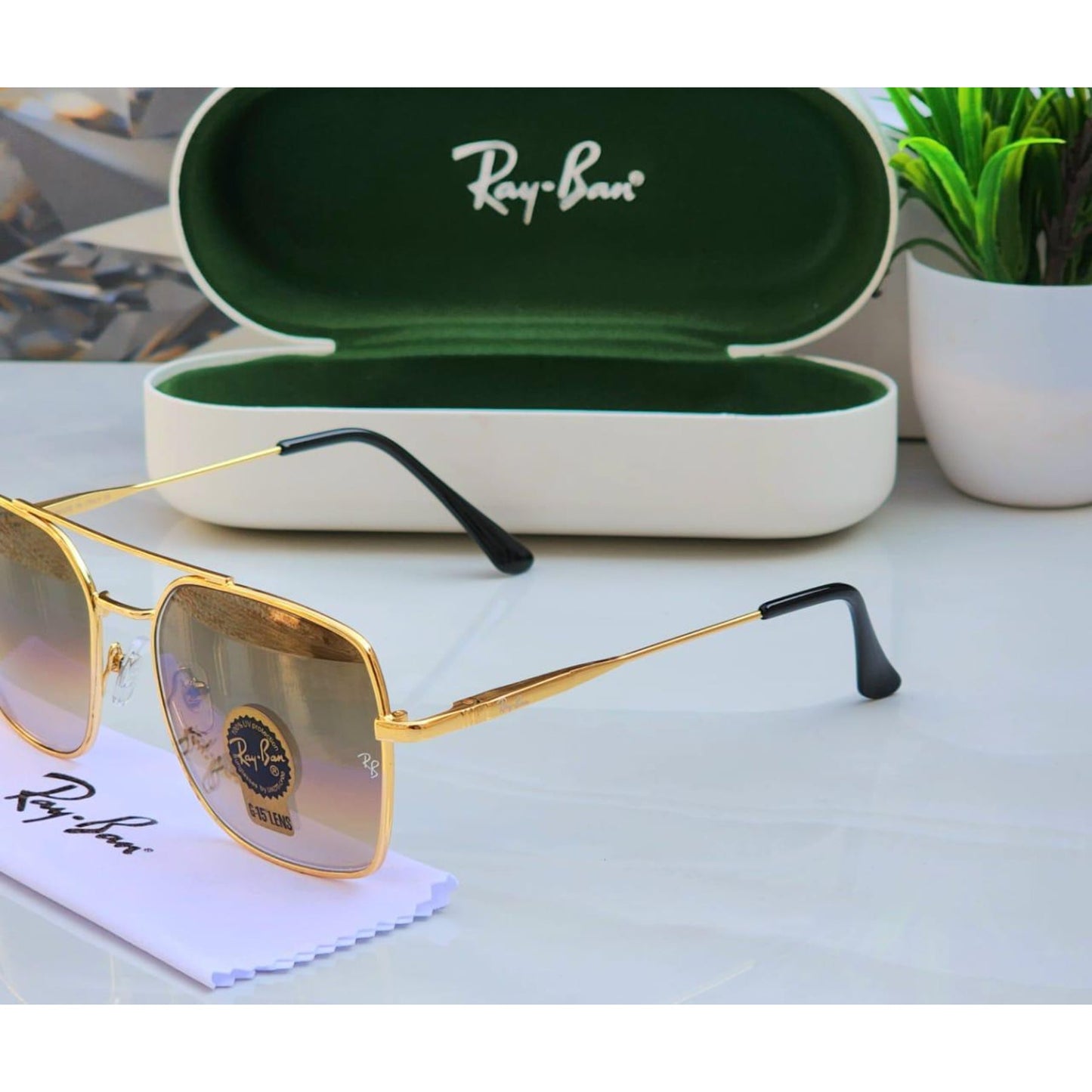 Ray-Ban Latest Fancy All Season Special RB Square 9712 Trending Hot Favorite Fashionable Sunglass For Unisex.