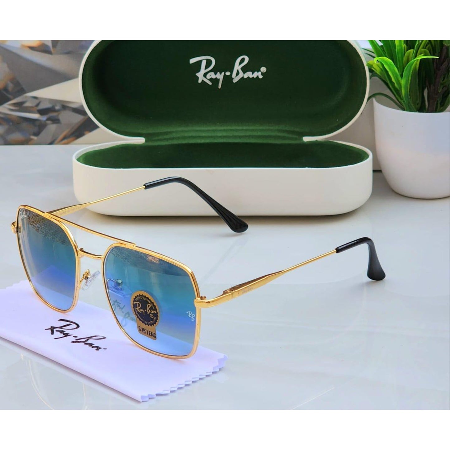 Ray-Ban Latest Fancy All Season Special RB Square 9712 Trending Hot Favorite Fashionable Sunglass For Unisex.