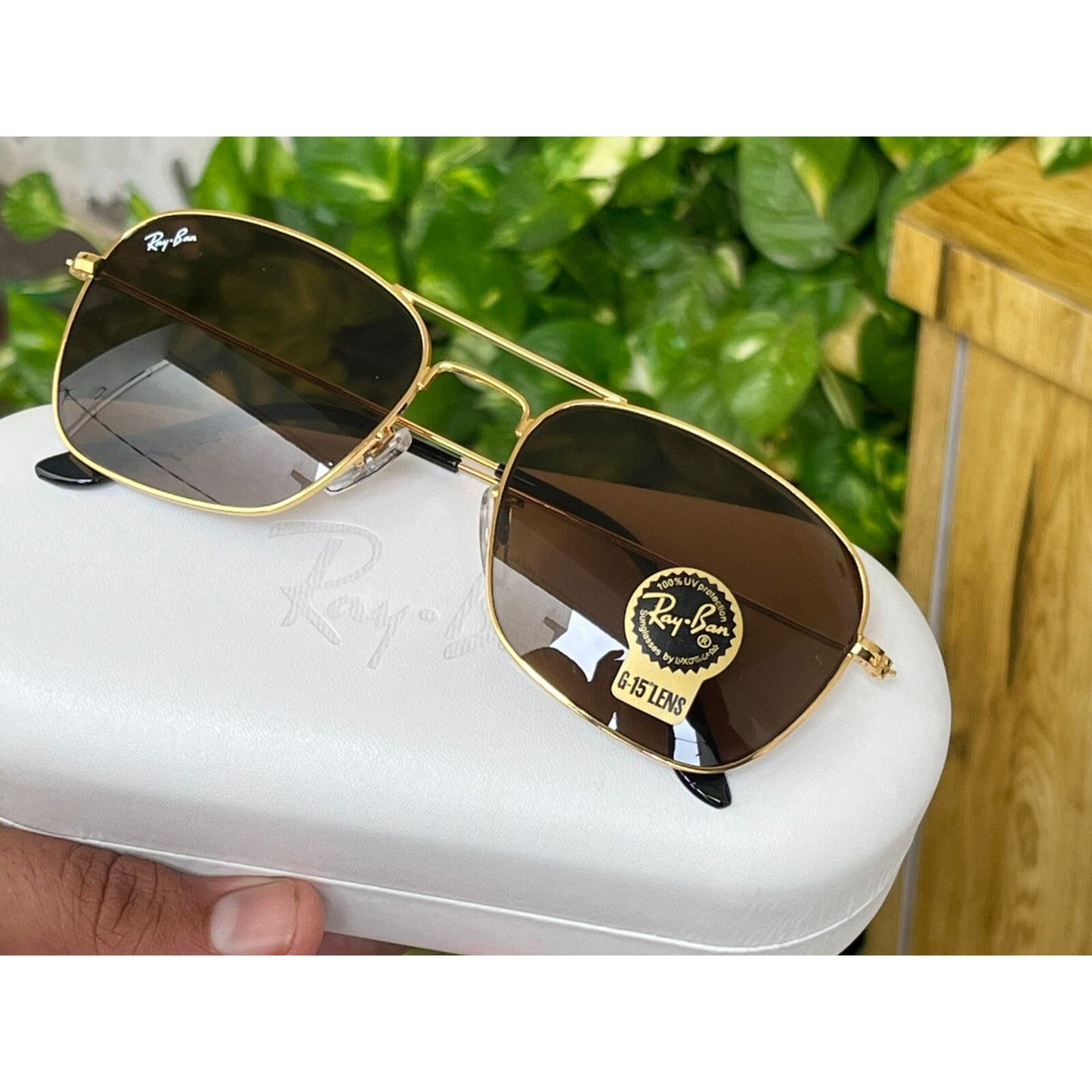 RAY-BAN Buy New Stylish Men Women A1+ Quality Latest Designer Hot Favorite Special Vintage Sunglasses ( RB-3136 Square Aviator Sunglass )