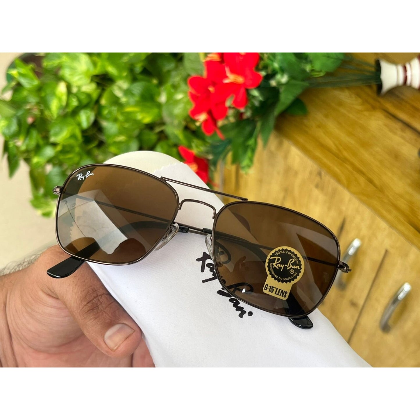 RAY-BAN Buy New Stylish Men Women A1+ Quality Latest Designer Hot Favorite Special Vintage Sunglasses ( RB-3136 Square Aviator Sunglass )