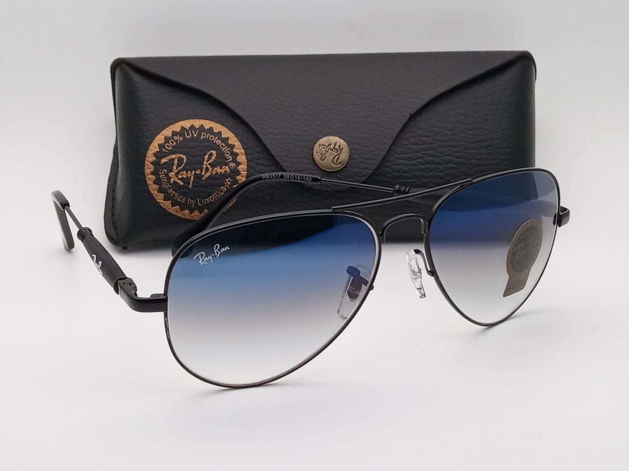 RAY-BAN New Modern Stylish Addition Shaded Brown Shade & Brown 3517 Oval Sunglass For Unisex