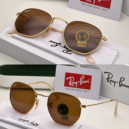 Latest Fancy All Season Special Ray Ban RB Hexa Round Trending Hot Favorite Fashionable Sunglass For Unisex.