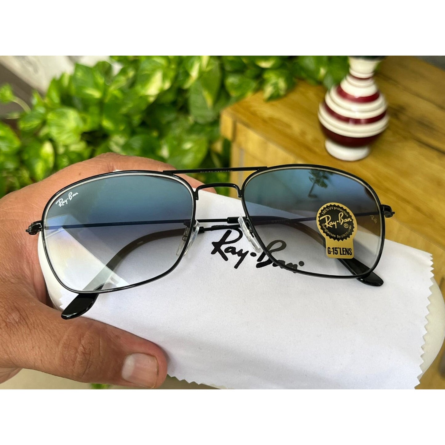 RAY-BAN Buy New Stylish Men Women A1+ Quality Latest Designer Hot Favorite Special Vintage Sunglasses ( RB-3136 Square Aviator Sunglass )